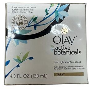 Olay Active Botanicals Overnight Moisture Mask 4.3 FL Oz Snow Mushroom